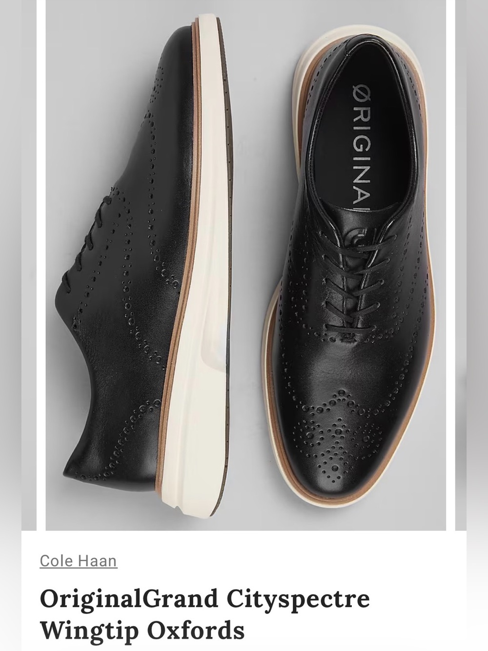 New in Box Men’s Cole Haan cityspectre oxford 9.5